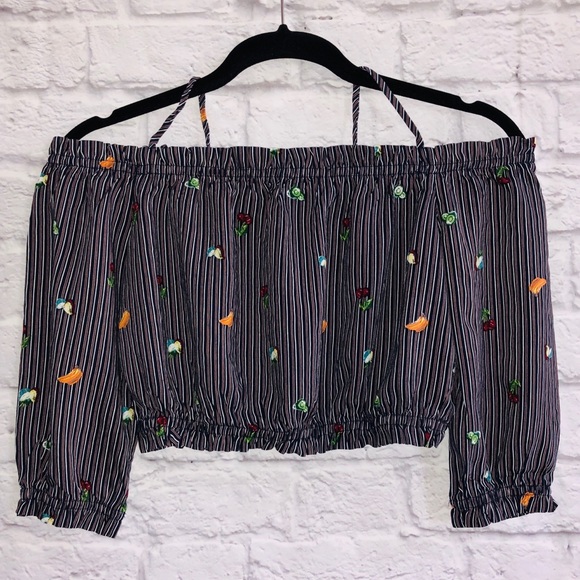 NWOT ONE CLOTHING Fruit Off Shoulder Top - Picture 2 of 7